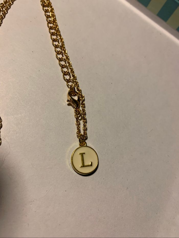 Collier initiale L - photo numéro 4