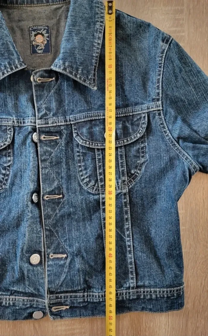Veste en jean bleue foncée Cimarron Taille 38 - photo numéro 11