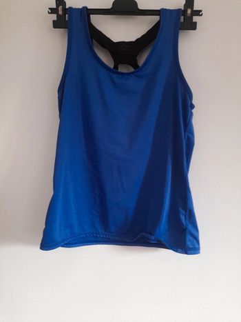 🟥Débardeur de sport bleu et noir