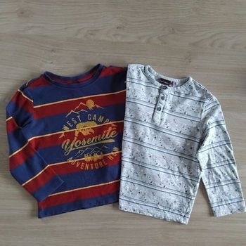 Sous Pull T-shirt manches longues 6 ans Garçon Lot Sergent Major 👕