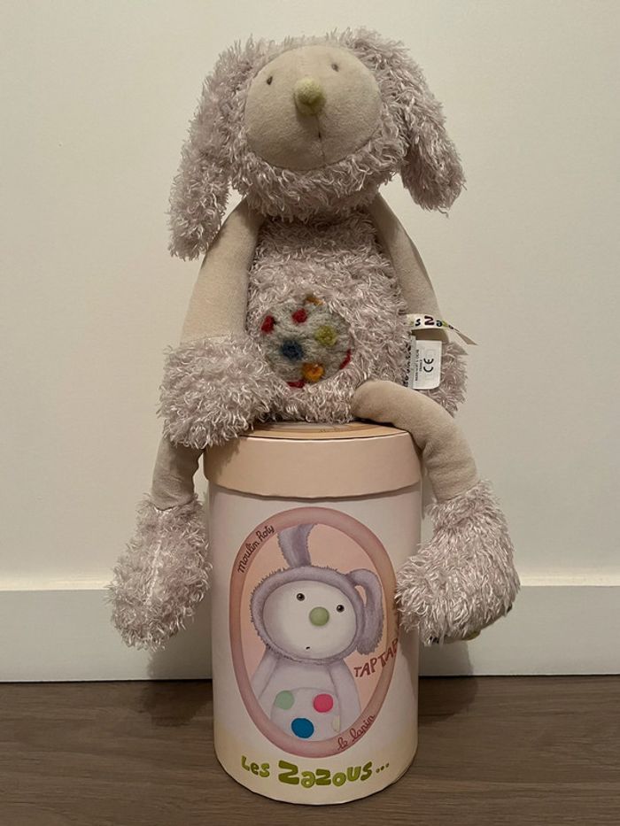 Peluche lapin Tap Tap 33 cm Les Zazous Moulin Roty - photo numéro 2
