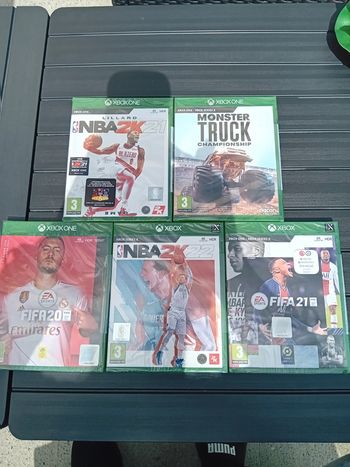 Lot de 5 jeux xbox/ xbo one/ xbox séries xbox neufs sous blister