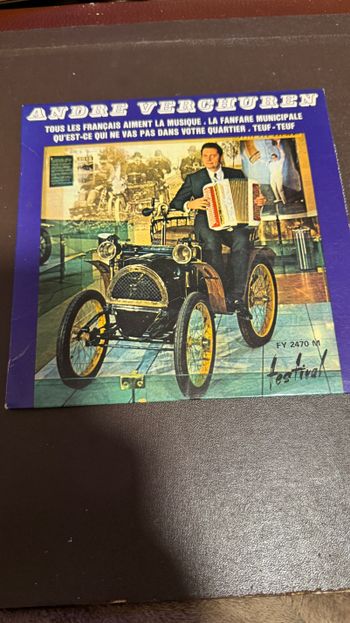 Vinyle 45 Tours,  André Verchuren – Tous Les Français Aiment La Musique