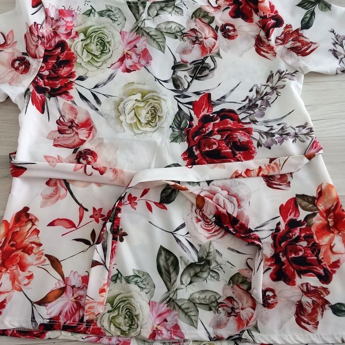 Chemisier femme imprimé à manches courtes Made in Italy taille 38 - photo numéro 4