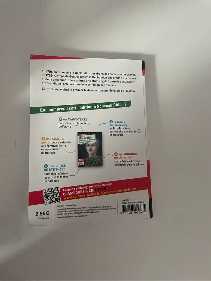 Livre la déclaration des droits de la femme et de la citoyenne - photo numéro 2