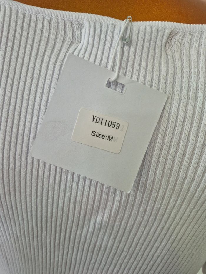 Robe Courte Femme Blanche Taille M/38 - photo numéro 3