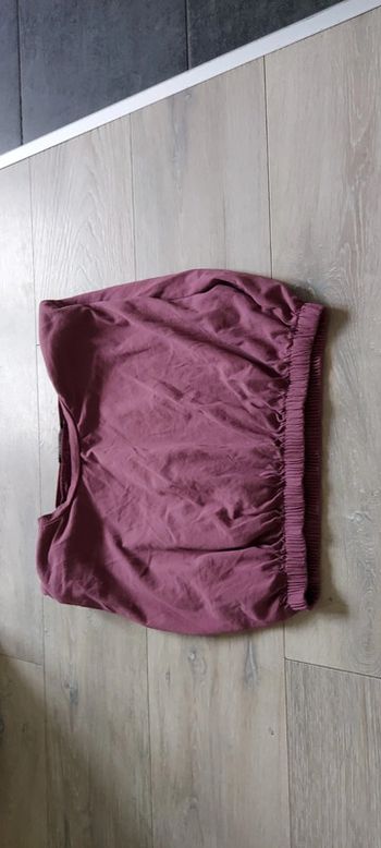 Croc top mauve, sans manche, Zara, taille L mais plus du S/M