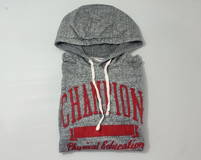 Vêtement Homme Sweatshirts Sweats pull à capuche gris Champion Authentic taille L #Retrostreet