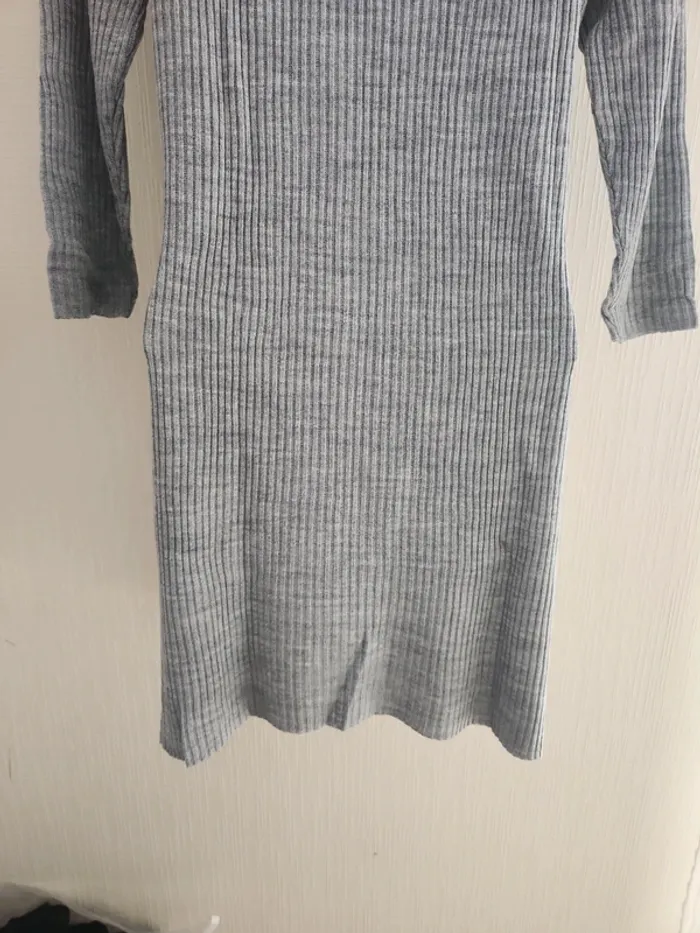 Pull tunique manches 3/4 grise Miss Guided S - photo numéro 9