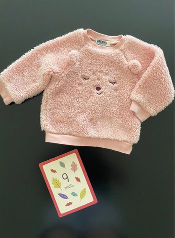 Pull moumoute rose