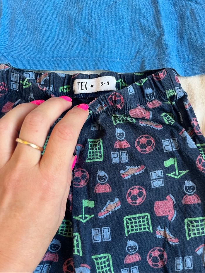 Pyjama Tex bleu marine football - photo numéro 6