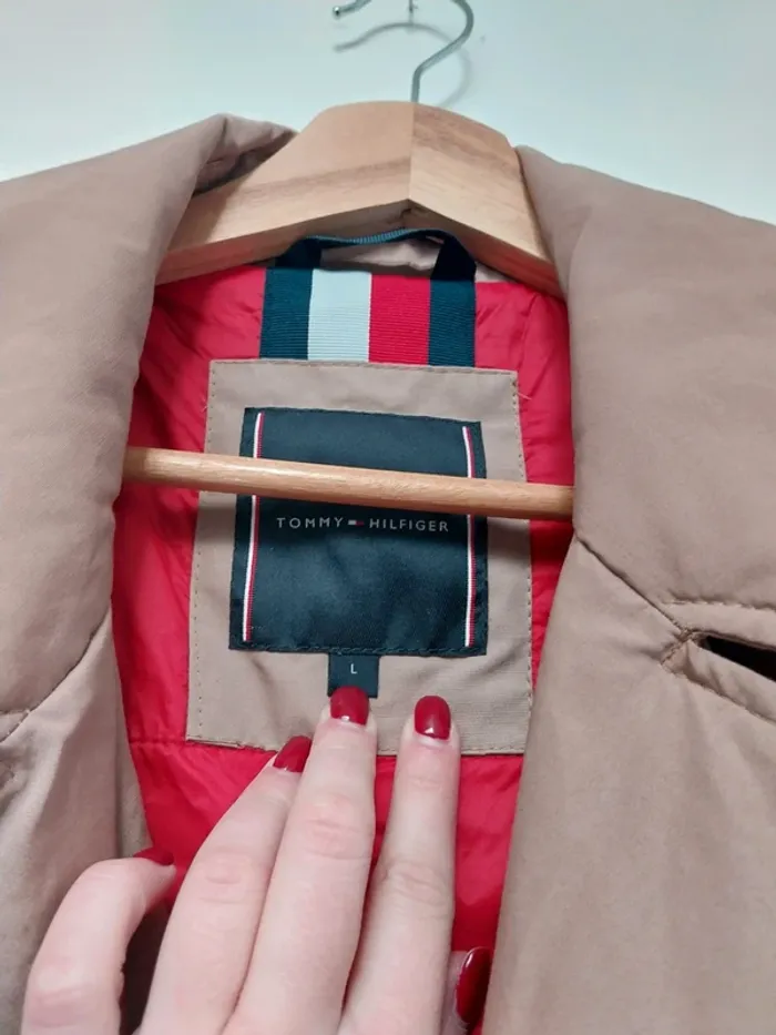 Trench long beige Tommy Hilfiger L - photo numéro 4