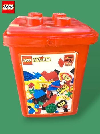 Boîte Lego system 1885 de 1992 avec 1,2kg de pièces en vrac