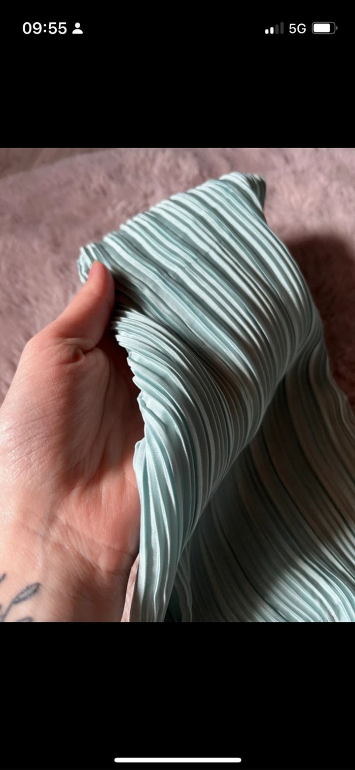 Combishort neuve Zara couleur vert d’eau - photo numéro 2