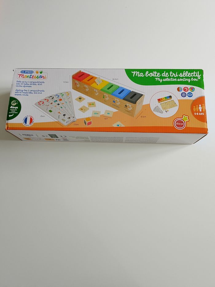 Ma boîte de tri sélectif les apprentis Montessori aloya neuf - photo numéro 1