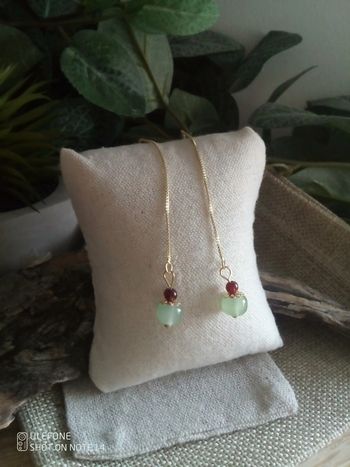 Boucles d'oreilles aventurine