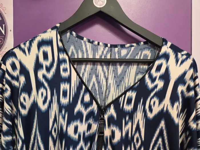 Blouse manches 3/4 extensible T unique - photo numéro 2