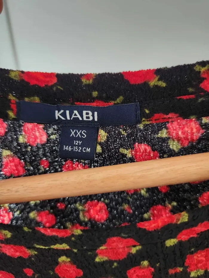 Robe kiabi Noire et rose rouge XXS - photo numéro 5
