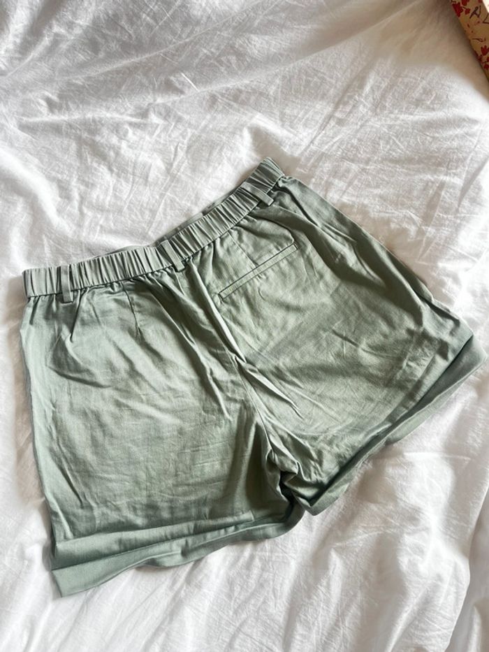 Short taille haute uniqlo léger turquoise - photo numéro 4