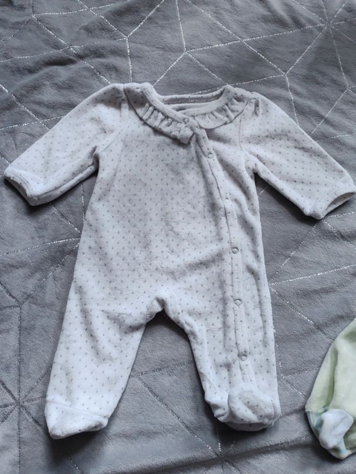 Pyjama grenouillère velours TAO naissance