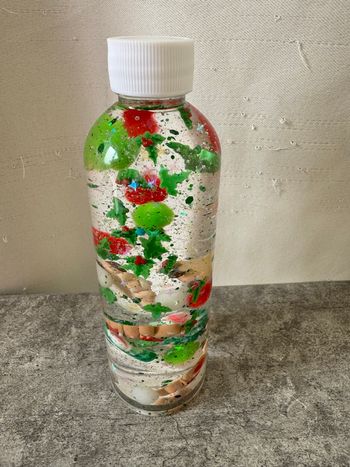 Bouteille sensorielle thème Noël 