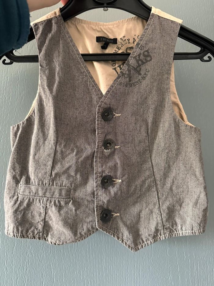 Magnifique gilet de cérémonie sans manches IKKS 2 ans - photo numéro 8