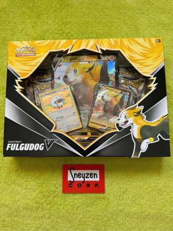 Coffret Pokémon Fulgudog V 4 boosters Neuf et scellé
