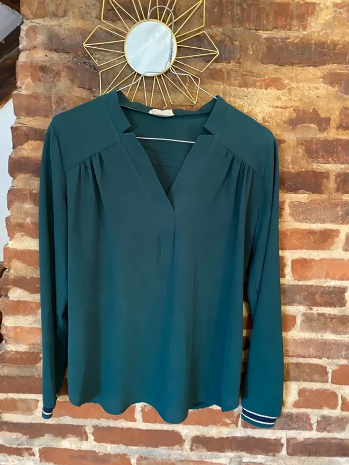 Blouse chemise Lola Jones Vert sapin
