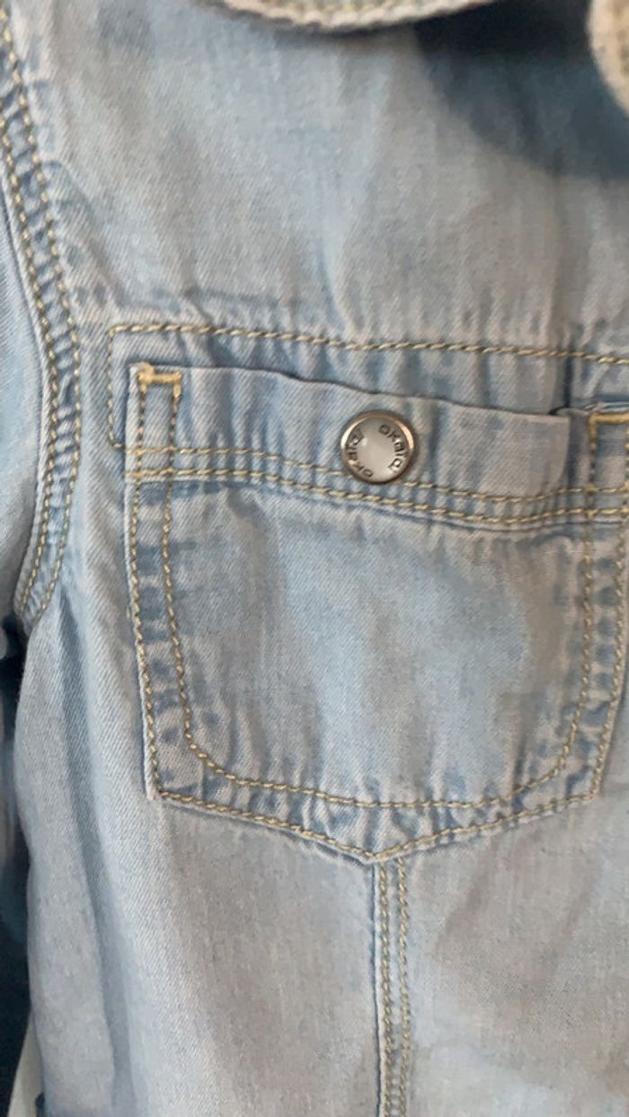 Chemise en jeans Okaïdi taille six ans - photo numéro 3