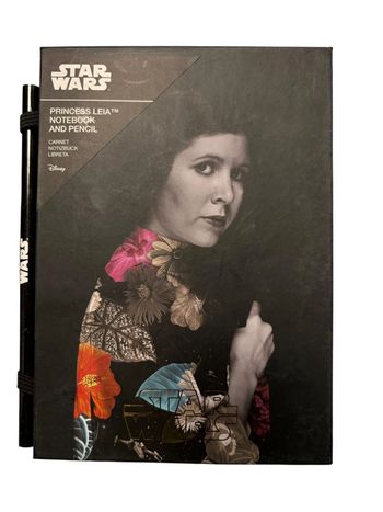 Cahier notebook Star Wars Princess Leia + crayon Paladone neuf