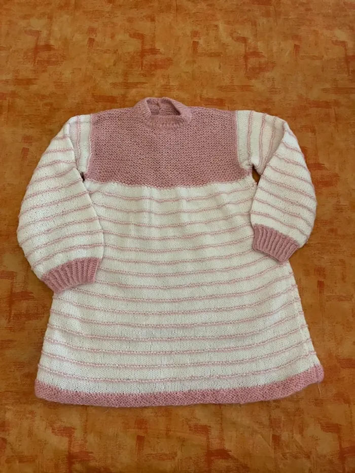 Robe tricotée mains
