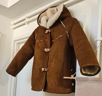 Manteau Caban Duffle Coat Mouton retourné Zara 4/5 ans
