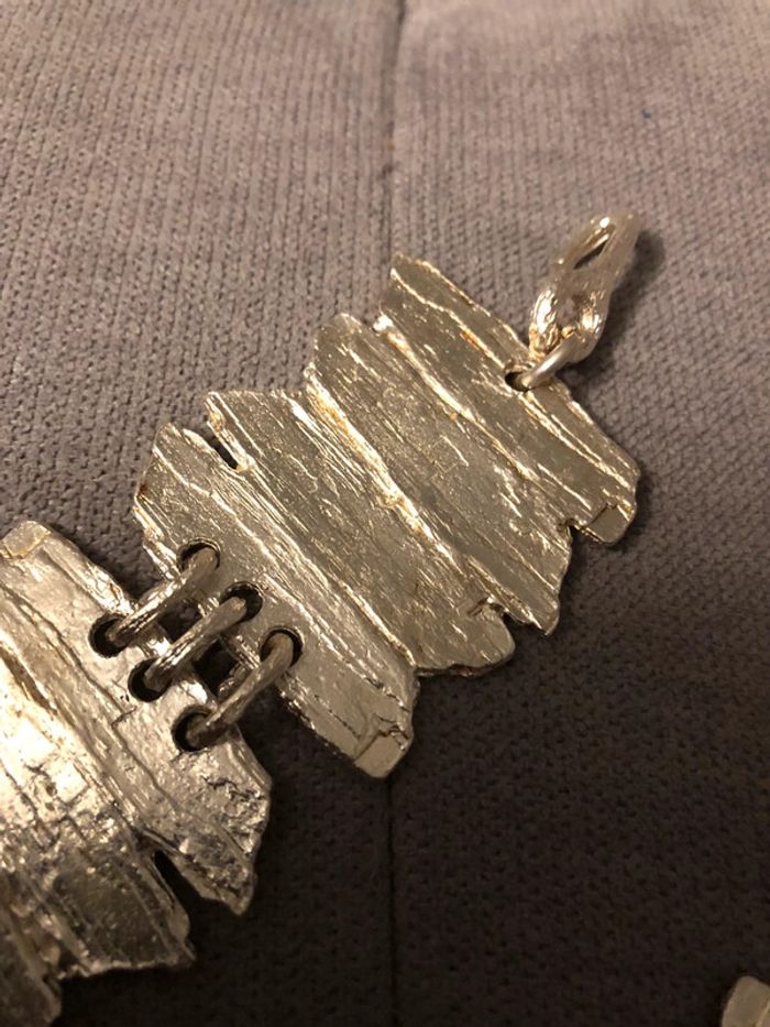 Ceinture « biche de bere » argent NEUVE - photo numéro 2