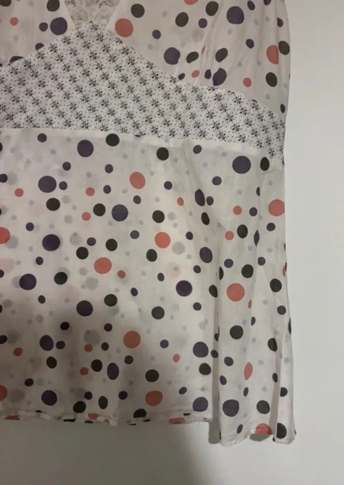 Haut Edeis à Pois Multicolores taille M-38  🎀 - photo numéro 4