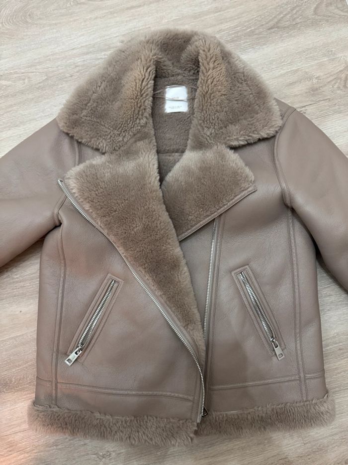 Manteau fourrure Mango - photo numéro 3