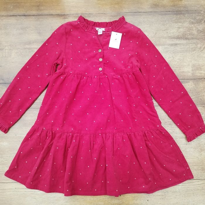 Robe Noël rouge en velours - photo numéro 3