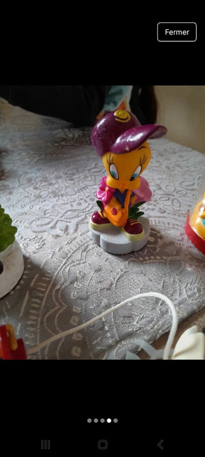 Figurine vintage titi et gros minet - photo numéro 4