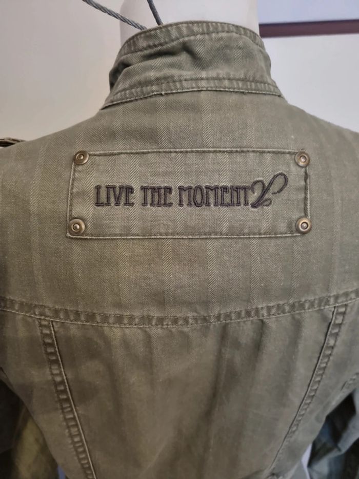Veste style saharienne kaki kenvelo taille s - photo numéro 11