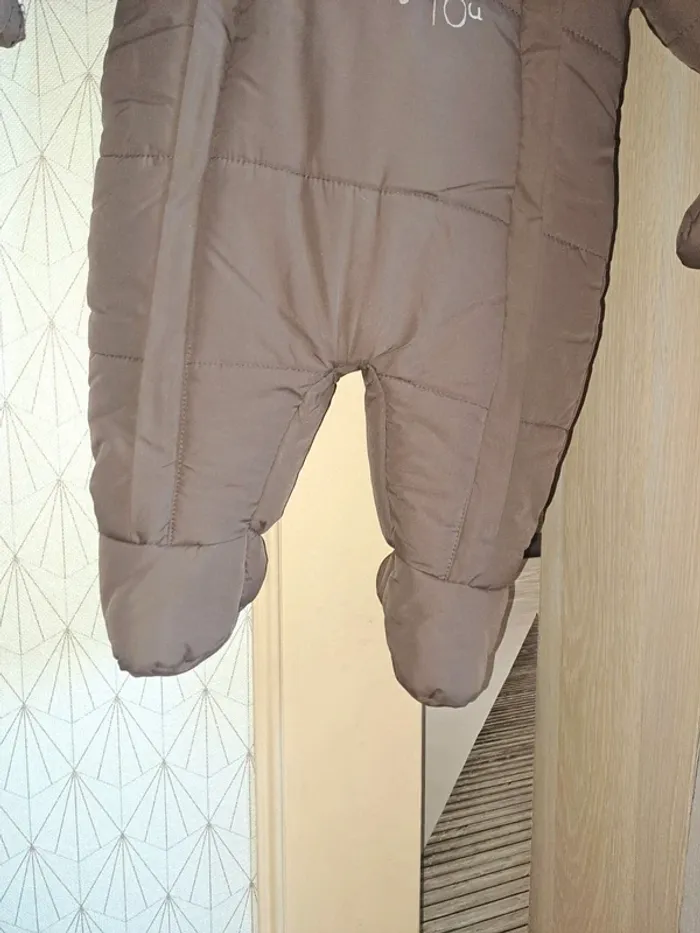 Combinaison bien chaude garçon doublée brioche 3 mois comme neuve marron - photo numéro 4