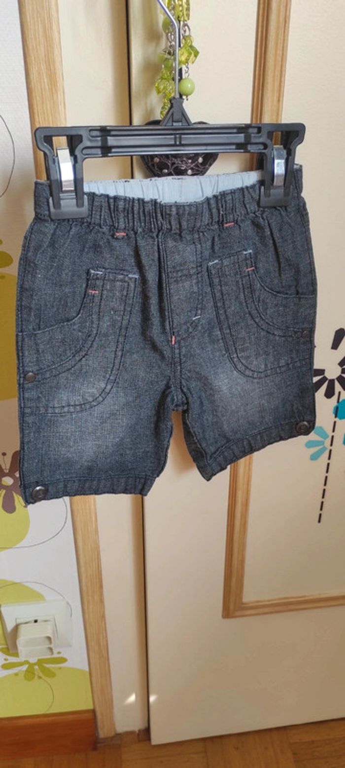 Short jeans taille élastique