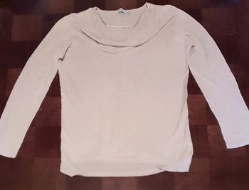 Tee-shirt en lin beige