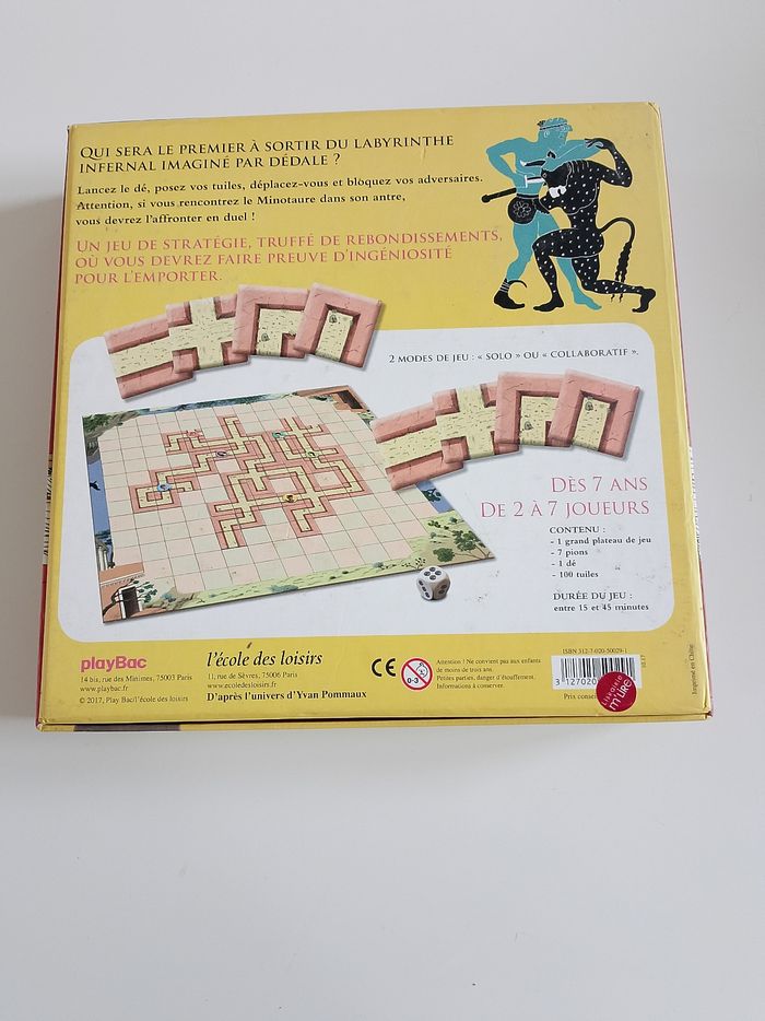Le labyrinthe du minotaure l'école des loisirs complet - photo numéro 2