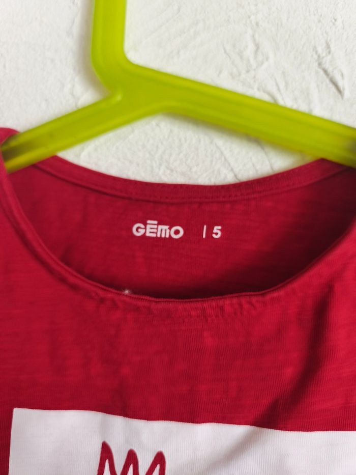 T-shirt rouge chat - photo numéro 2