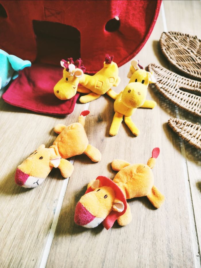 🐘 L'Arche de Noe avec animaux en tissu /peluche marque Lilliputiens - photo numéro 3