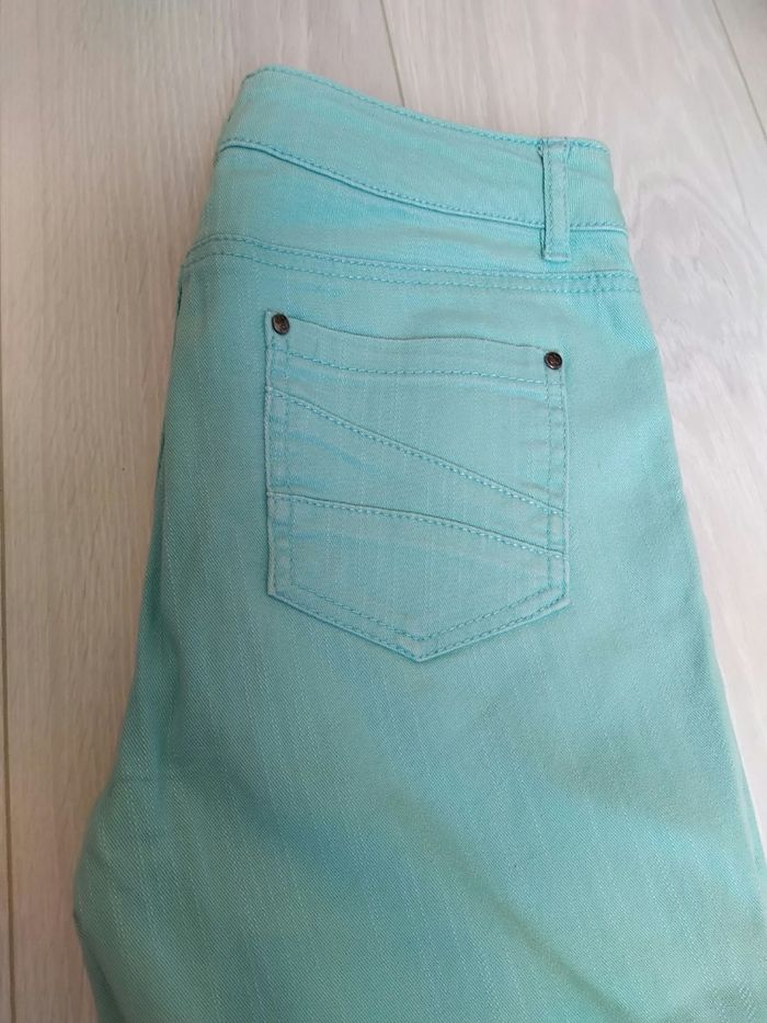 Pantacourt bleu turquoise