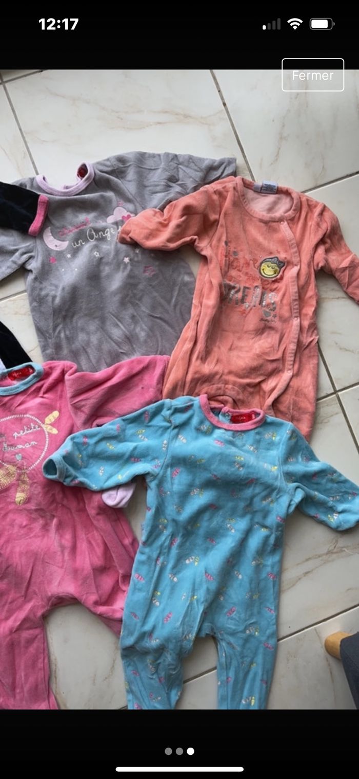 Lot pyjamas 9 mois - photo numéro 3
