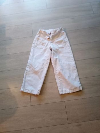 Jeans fille blanc orchestra