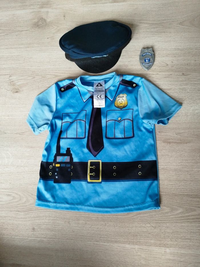 Costume déguisement policier 4-6 ans - photo numéro 2