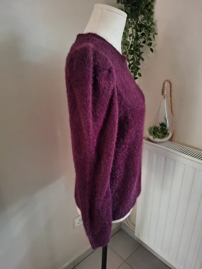 Pull prune doux taille 38 - photo numéro 3