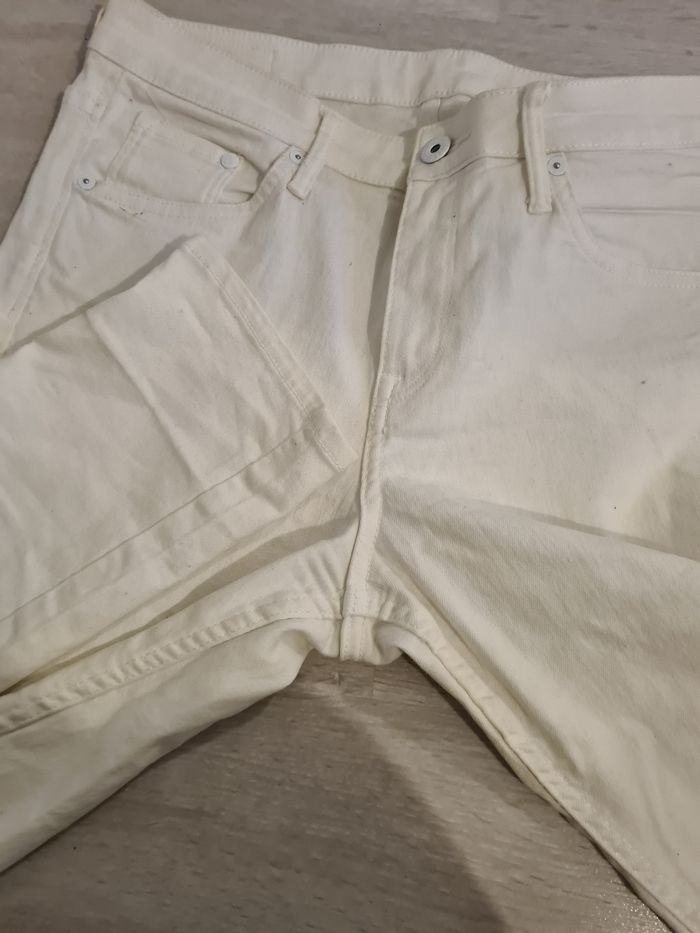 Pantalon jean blanc - photo numéro 5